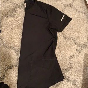 Skechers black scrub top